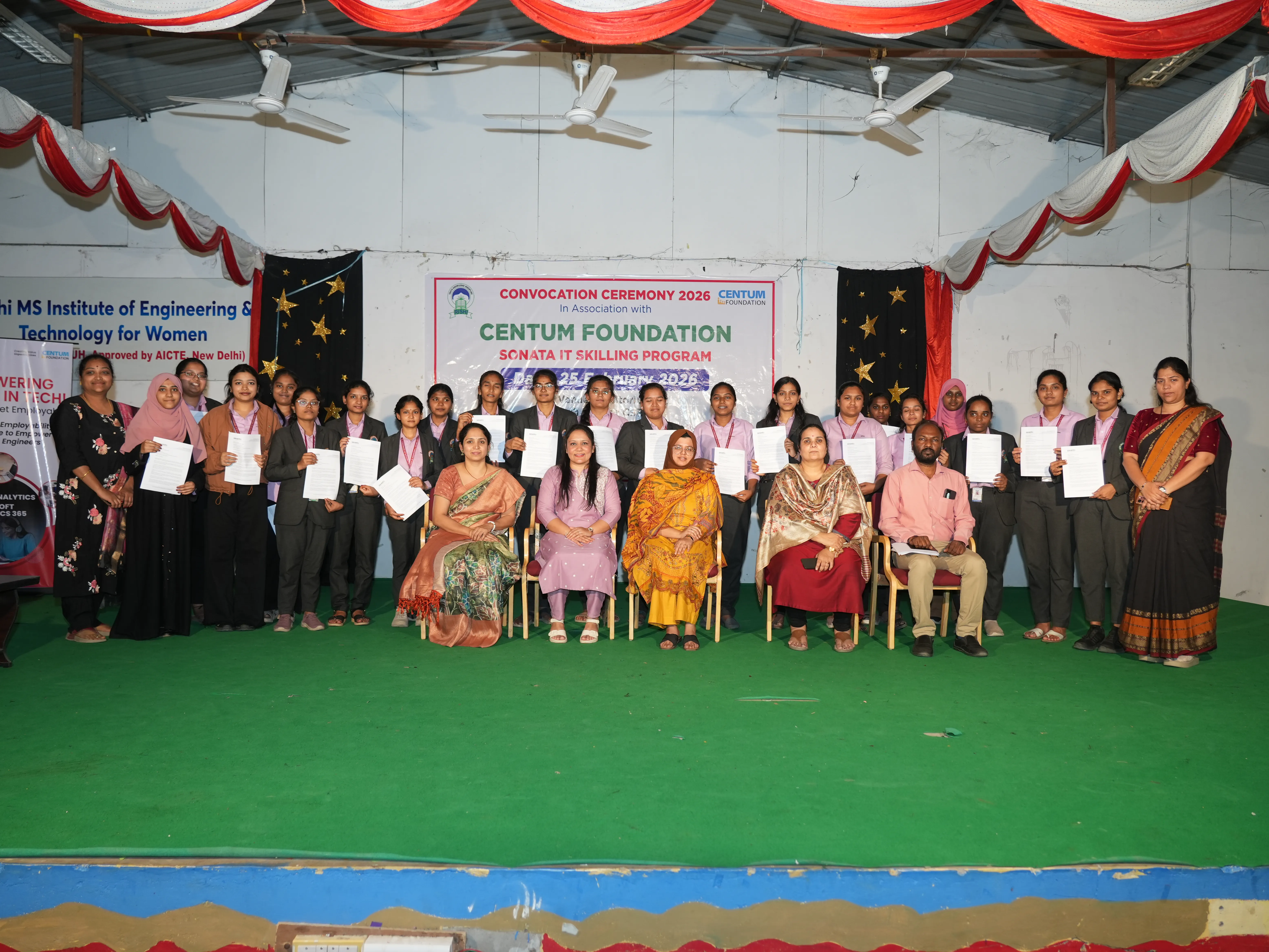 Convocation Ceremony of Sonata CSR through Centrum foundation for 4 th year students - RITW